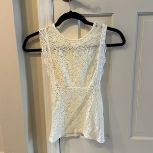 Free People Intimate lace racer back tank top